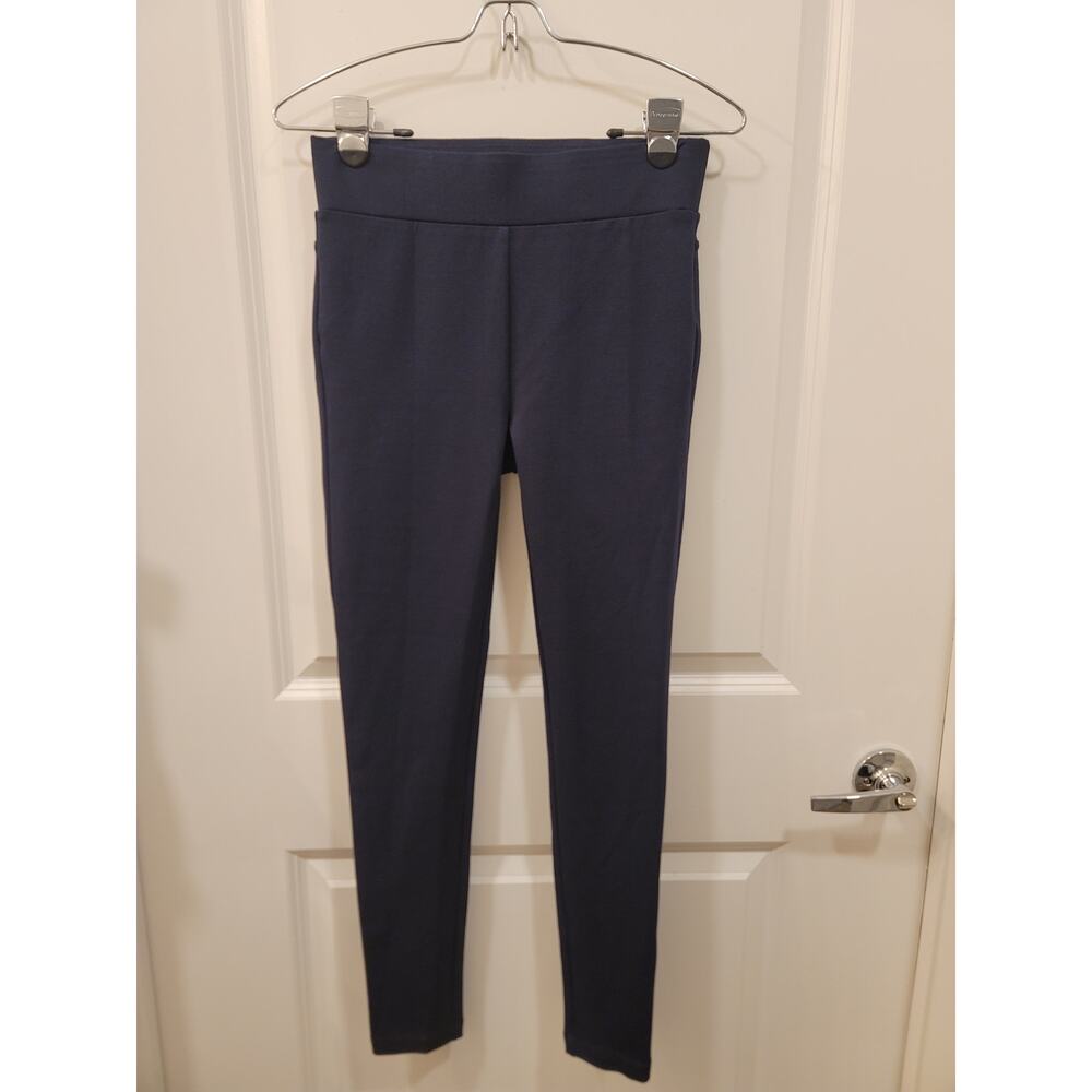 Loft Seamed Ponte Leggings in Navy Blue